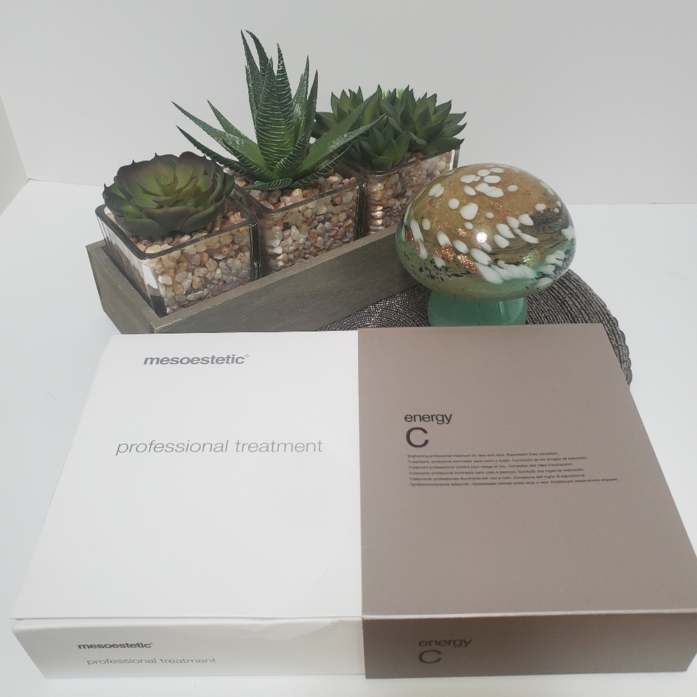Mesoestetic Energy C Professional Treatment Serum And Crystal Fiber Masks